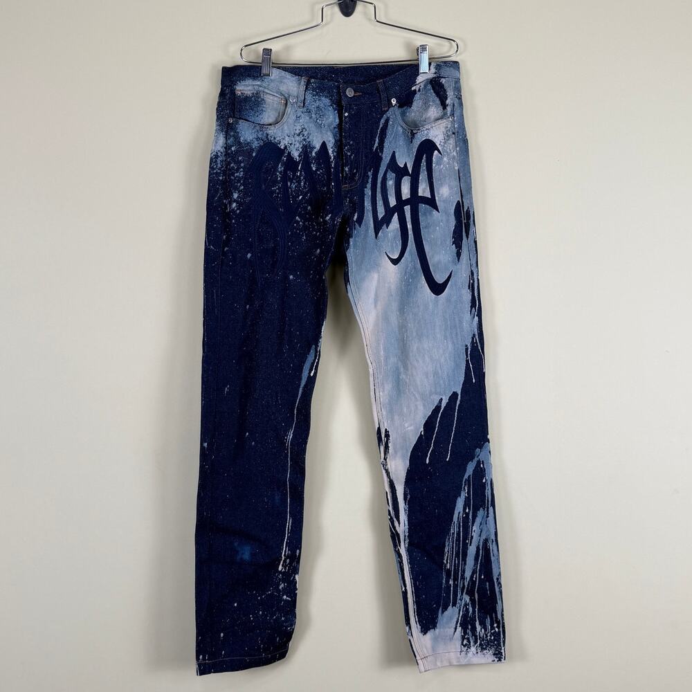 Revenge Hand Bleached Denim Jeans *1/100 LIMITED RELEASE* Size Large New